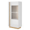 Вітрина низька у вітальню Perfect Home Marco 1D1W/72 154х72х40 Білий/Білий глянець/Дуб грандсон (PFH-091030)