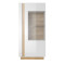 Вітрина низька у вітальню Perfect Home Marco 1D1W/72 154х72х40 Білий/Білий глянець/Дуб грандсон (PFH-091030)