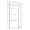 Вітрина низька у вітальню Perfect Home Marco 1D1W/72 154х72х40 Білий/Білий глянець/Дуб грандсон (PFH-091030)