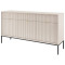 Комод з телескопічними напрямними Perfect Home Nova KSZ154 3D3S 154x63x39 Кашемір (чорні ніжки) (PFH-091244)