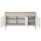 Комод з телескопічними напрямними Perfect Home Nova KSZ154 3D3S 154x63x39 Кашемір (чорні ніжки) (PFH-091244)