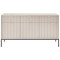 Комод з телескопічними напрямними Perfect Home Nova KSZ154 3D3S 154x63x39 Кашемір (чорні ніжки) (PFH-091244)