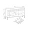 Комод Perfect Home Nova 3-дверний з 3 шухлядами і чорними ніжками KSZ154 154х83х39 см Лабрадор (PFH-091502)