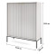 Комод високий Perfect Home Nova K104 2D 104x125x39 Сірий (чорні ніжки) (PFH-091234)