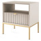 Тумба приліжкова з телескопічними напрямними Perfect Home Nova S54 54х56х39 Кашемір (золоті ніжки) (PFH-091255)