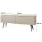 Тумба під телевізор Perfect Home Oro RTV135 MDF 2D 135х53х32 Бежевий (чорні ніжки) (PFH-091335)