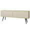 Тумба під телевізор Perfect Home Oro RTV135 2D 135х53х32 Бежевий (чорні ніжки) (PFH-091326)