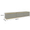 Тумба під телевізор навісна Perfect Home Oro RTV175 MDF 3D 175х30х32 Сірий (PFH-091365)
