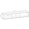 Тумба під телевізор навісна Perfect Home Oro RTV175 MDF 3D 175х30х32 Сірий (PFH-091365)