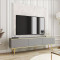 Тумба під телевізор Perfect Home Oro RTV175 MDF 3D 175х53х32 Сірий (золоті ніжки) (PFH-091342)