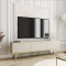 Тумба під телевізор Perfect Home Oro RTV175 3D 175х53х32 Бежевий (золоті ніжки) (PFH-091318)