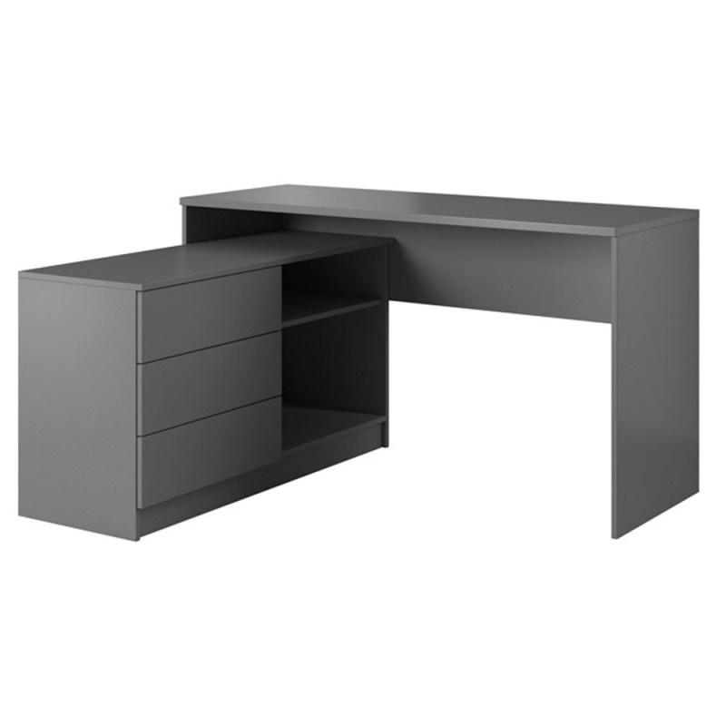 Офісний стіл Perfect Home Teo 3S/138 138,2х76х50,4 Чорний (PFH-091166)