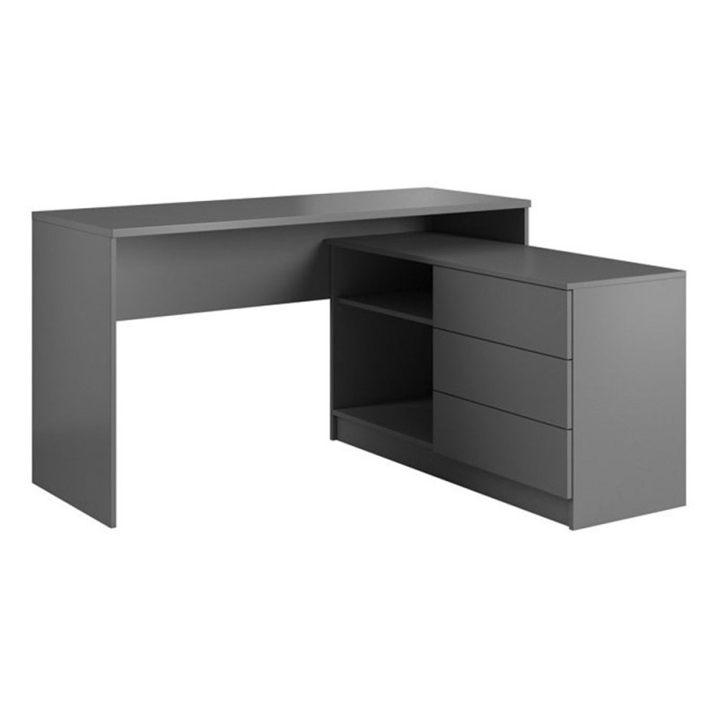 Офісний стіл Perfect Home Teo 3S/138 138,2х76х50,4 Чорний (PFH-091166)