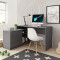 Офісний стіл Perfect Home Teo 3S/138 138,2х76х50,4 Чорний (PFH-091166)
