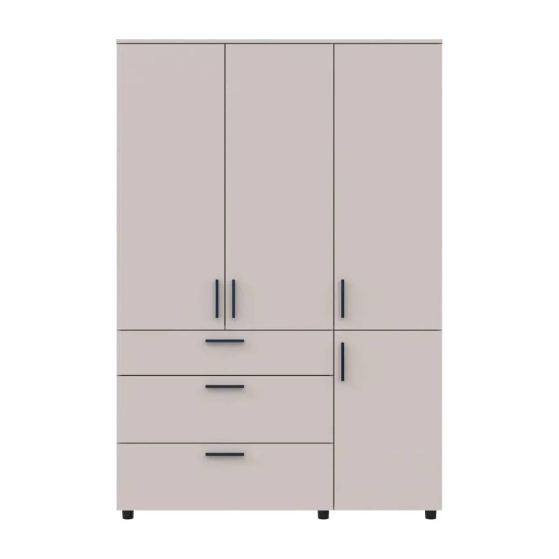 Шафа для одягу Doros Торн Кашемір 3 ДСП/3Ш (штанга) 135х51.6х200 (DRS-012061)