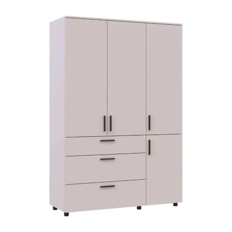 Шафа для одягу Doros Торн Кашемір 3 ДСП/3Ш (штанга) 135х51.6х200 (DRS-012061)
