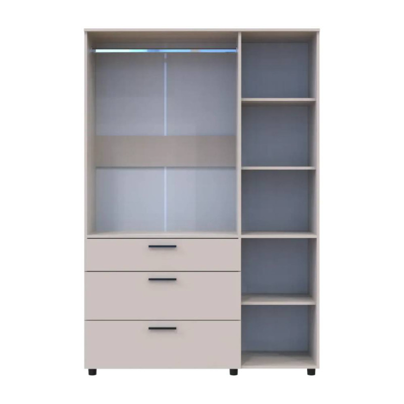 Шафа для одягу Doros Торн Кашемір 3 ДСП/3Ш (штанга) 135х51.6х200 (DRS-012061)