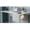 Письмовий стіл Ferrum-decor Дакота 75x120x70 білий ДСП Біле 16мм (FRD-102116)