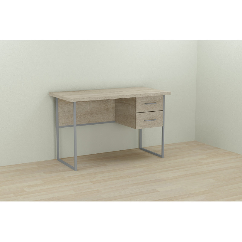 Письмовий стіл Ferrum-decor Дакота 76x120x60 сірий ДСП Дуб Сонома 32мм (FRD-102316)