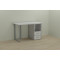 Письменный стол Ferrum-decor Отто 76x120x60 серый ДСП Белое 32мм (FRD-101496)
