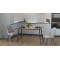 Стол кухонный раскладной Данди на конусных ногах Ferrum-decor 75x120 160)x70 Черный металл ДСП Дуб Артизан 16 мм (FRD-106784)
