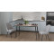 Стол кухонный раскладной Данди на конусных ногах Ferrum-decor 75x120 160)x60 Черный металл ДСП Дуб Сан-Марино 16 мм (FRD-106774)