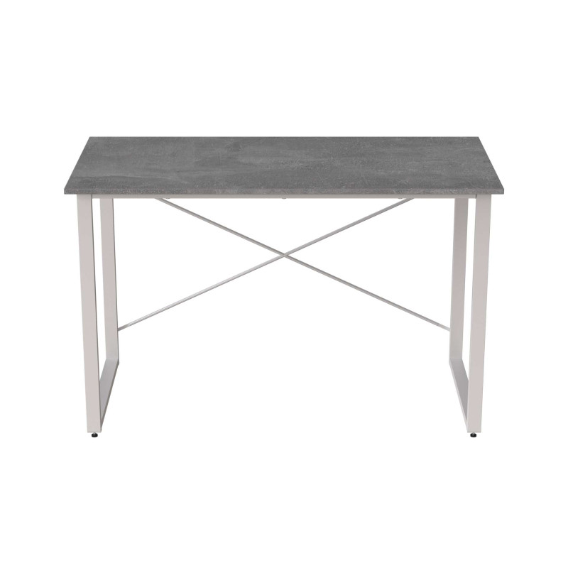 Стіл письмовий Дейв Ferrum-decor 750x1200x600 Білий метал ДСП Бетон 32 мм (FRD-106444)