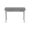 Стол кухонный Ferrum-decor Бенита 75x120x60 Белый ДСП Бетон 16мм (FRD-105564)