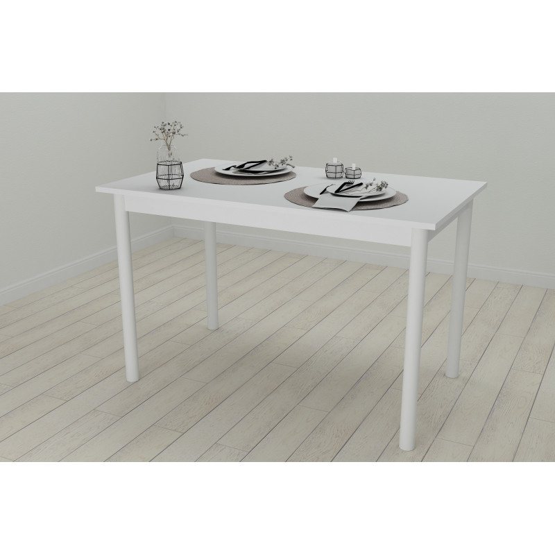 Стол кухонный Ferrum-decor Бенита 75x120x80 Белый ДСП Белое 16мм (FRD-106284)