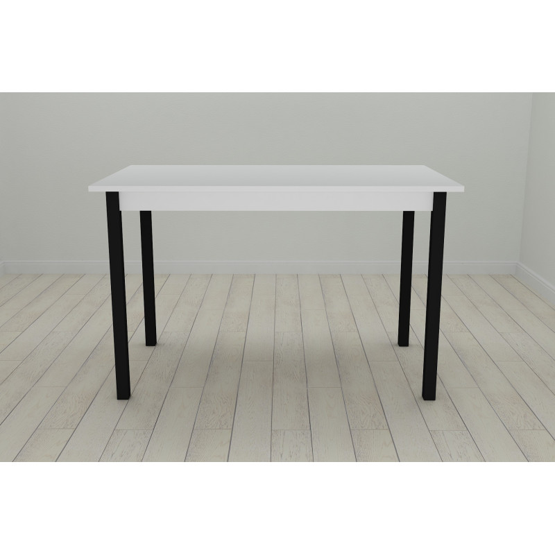 Стол кухонный Ferrum-decor Марио 75x120x60 Черный ДСП Белое 16мм (FRD-106194)