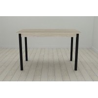 Стіл кухонний Ferrum-decor Маріо 75x120x60 Чорний ДСП Сонома 16мм (FRD-106324)