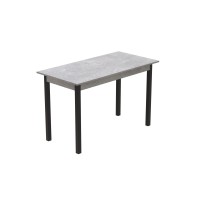Стол кухонный Ferrum-decor Марио 75x120x60 Черный ДСП Бетон 16мм (FRD-105584)