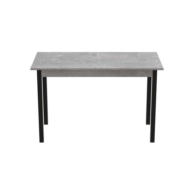 Стол кухонный Ferrum-decor Марио 75x120x60 Черный ДСП Бетон 16мм (FRD-105584)
