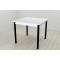 Стол кухонный Ferrum-decor Агата 75x80x80 Черный ДСП Белое 16мм (FRD-106254)