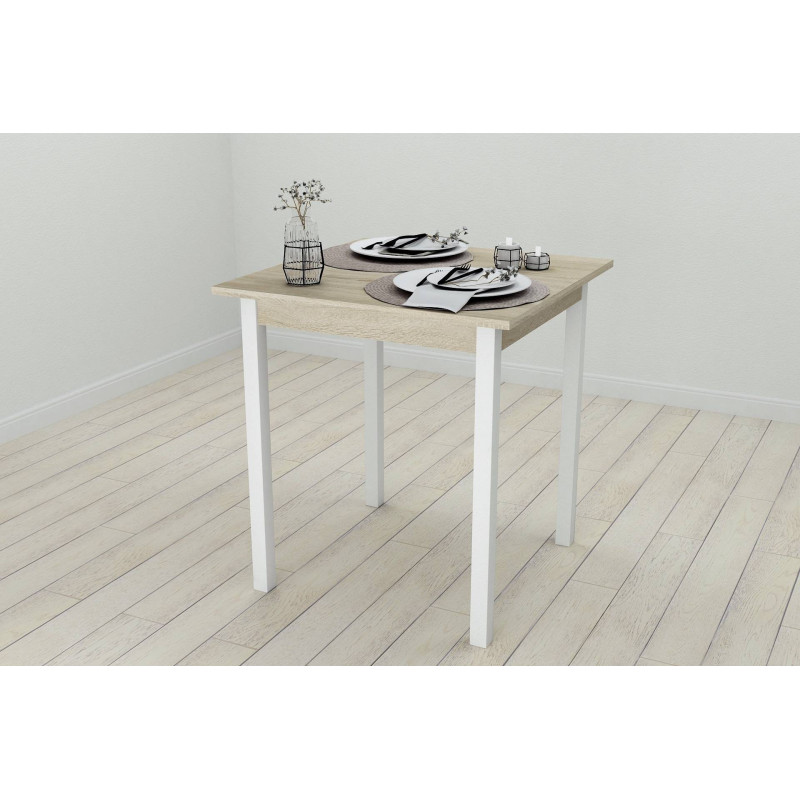 Стол кухонный Ferrum-decor Диего 75x70x70 Белый ДСП Сонома 16мм (FRD-106294)