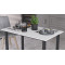 Стіл універсальний Knap Ferrum-decor 750x1400x600 Чорний метал ДСП Білий 16 мм (FRD-106354)
