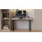 Стіл письмовий Кнап 2 Ferrum-decor 750x1200x600 Чорний метал ДСП Білий 16 мм (FRD-106394)