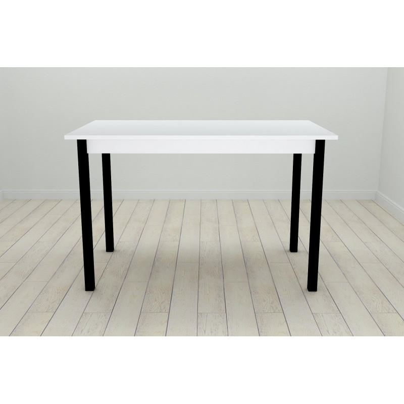 Стол кухонный Ferrum-decor Марио 75x120x60 Черный ДСП Белое 16мм (FRD-106194)
