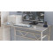 Стіл письмовий Раян Ferrum-decor 750x1400x600 Білий метал ДСП Бетон 16 мм (FRD-106484)