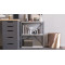 Етажерка 3/60 Ferrum-decor Серії Конект 75x60x28 сірий ДСП Біле 16мм (FRD-104266)