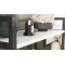 Етажерка 4/60 Ferrum-decor Серії Конект 120x60x28 чорний ДСП Біле 16мм (FRD-104236)