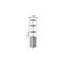 Этажерка 4/34 Ferrum-decor Серии Конект с тумбой 179x34x28 Белый ДСП Бетон (FRD-104476)