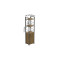 Етажерка 3/34 Ferrum-decor Серії Конект з тумбою 144x34x28 Чорний ДСП Артизан (FRD-104426)