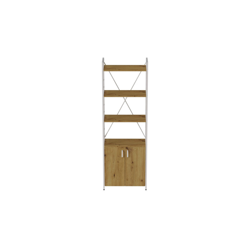 Етажерка 4/60 Ferrum-decor Серії Конект із тумбою 179x60x28 Білий ДСП Артизан (FRD-104496)