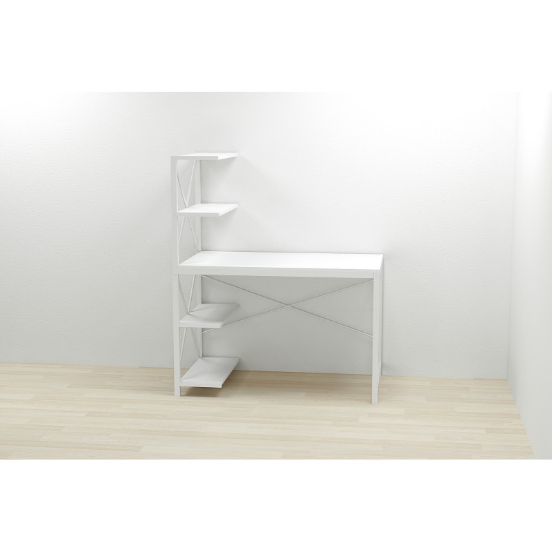 Комп'ютерний стіл Ferrum-decor Джек 75x120x60 Білий ДСП (FRD-104386)