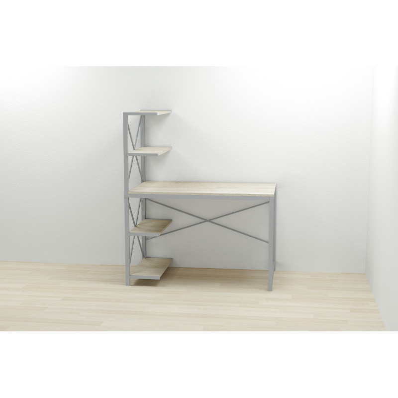 Комп'ютерний стіл Ferrum-decor Джек 75x120x60 Сірий ДСП Сонома (FRD-104396)