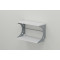 Полка настенная Ferrum-decor Букин 330x500x240 металл Серый ДСП Белое 16 мм (FRD-102856)