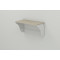 Настінна полиця Ferrum-decor Комфі 260x500x240 метал Білий ДСП Сонома 16 мм (FRD-102726)