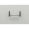 Полка настенная Ferrum-decor Изи 260x600x150 металл Черный ДСП Белое 16 мм (FRD-102926)