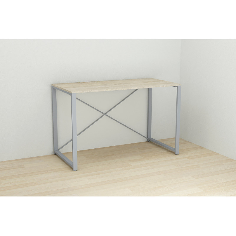 Письмовий стіл Ferrum-decor Серії Конект 75x120x600 сірий ДСП Дуб Сонома 16мм (FRD-104216)